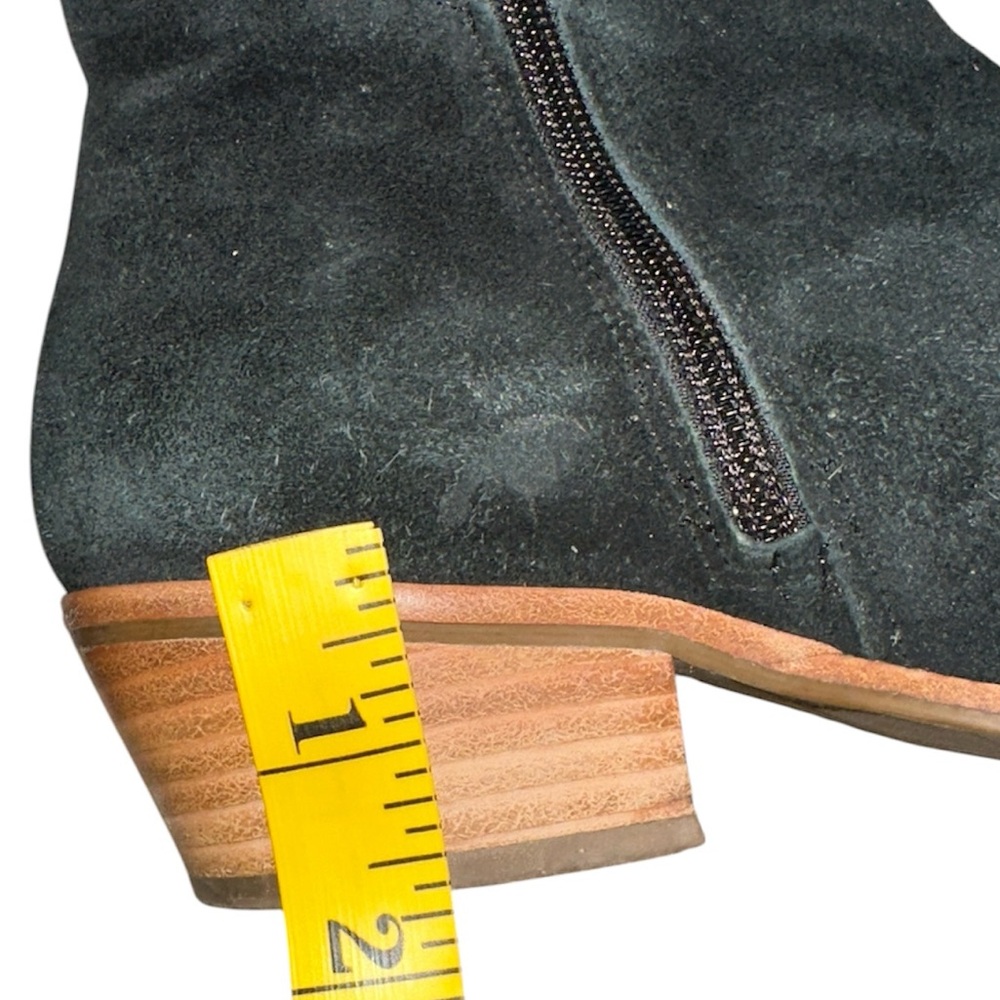 Jack Rogers Black Suede Heeled Boots - Picture 4 of 5